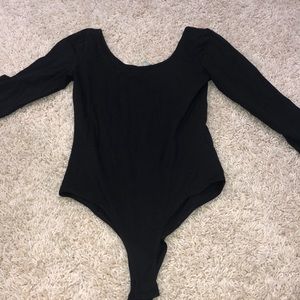Black Long Sleeve Bodysuit